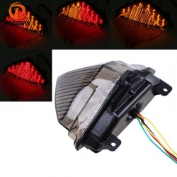 POSSBAY Motorcycle Taillight Turn Signals Blinker Indicator Integrated Led Light for Yamaha YZF R1 2
