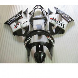 ABS plastic moto racing road fairing kit for Kawasaki ZX6R 1998 1999 black west Fairings bodywork se