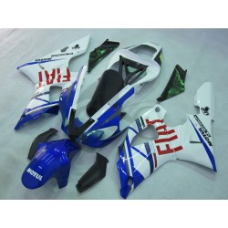 Injection ABS White Blue Fairing Set For Yamaha YZFR1 YZF R1 1000 2000-2001