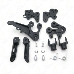 For 07-14 Honda CBR600RR CBR 600RR Front Footpegs Foot pegs Footrest Rests Pedals Bracket BLACK SILV