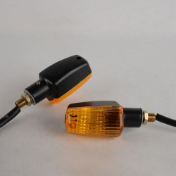 2 Pair Universal Motorcycle Motorbike 13 LED Turn Signal Indicator Light Lamp Amber Blinker For Yama