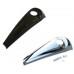  Black Chrome Fuel Tank Smooth Dash Console fit For Harley Touring Electra Glide Road Glides Street 