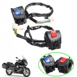 Pair Universal 7/8inch Motorcycle Handlebar Horn Turn Signal Light Control Switch