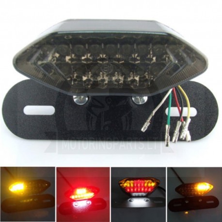 LED Motorcycle Quad ATV Tail Turn Signal Brake License Plate Integrated Light taillight motorcycle m